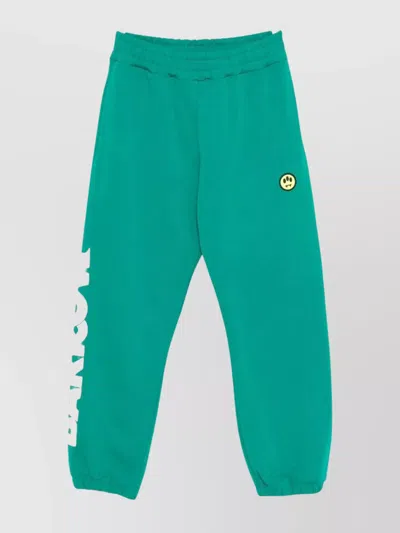 Barrow Comfortable Sweatpants With Elastic Cuffs And Pockets In Green