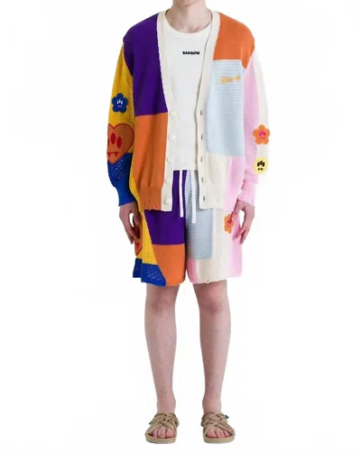 Barrow Con Patch Cardigan In Multi