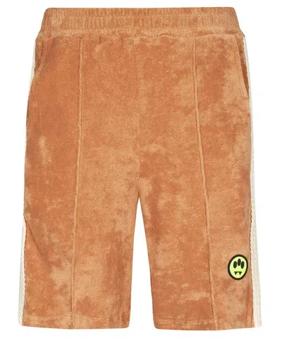 Barrow Cotton Bermuda Shorts In Orange
