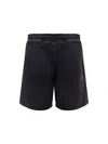 Barrow Cotton Bermuda Shorts With Logo In Black