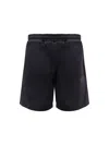 Barrow Cotton Bermuda Shorts With Logo In Black