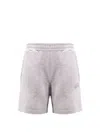 Barrow Cotton Bermuda Shorts With Logo In Grey