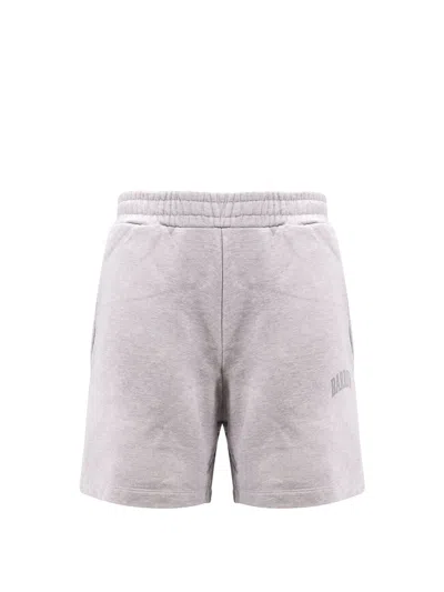 Barrow Cotton Bermuda Shorts With Logo In Grey