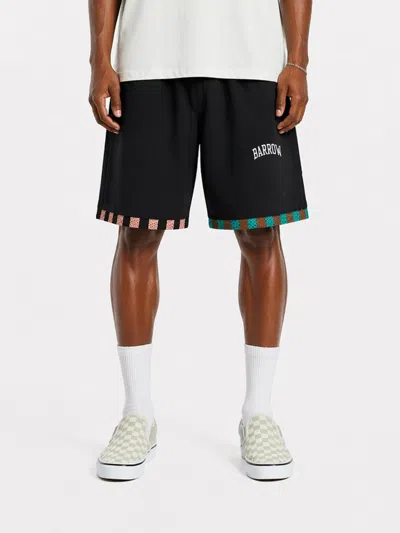 Barrow Cotton Blend Shorts In Black