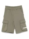 Barrow Cotton Cargo Shorts In Green