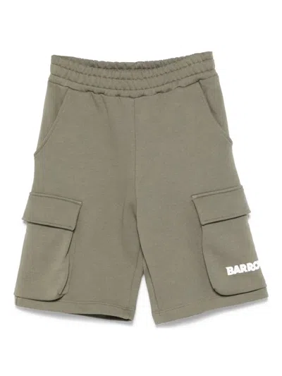 Barrow Kids' Cotton Cargo Shorts In Green