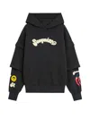 Barrow Unisex Graphic Print Hooded Sweatshirt In Black