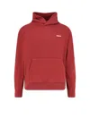 Barrow Hooded Pocket Sweatshirt In Red