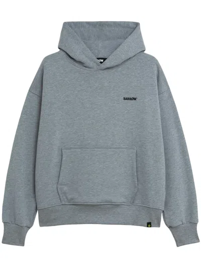 Barrow Cotton Hoodie In Gray