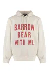 Barrow Cotton Hoodie In Neutral