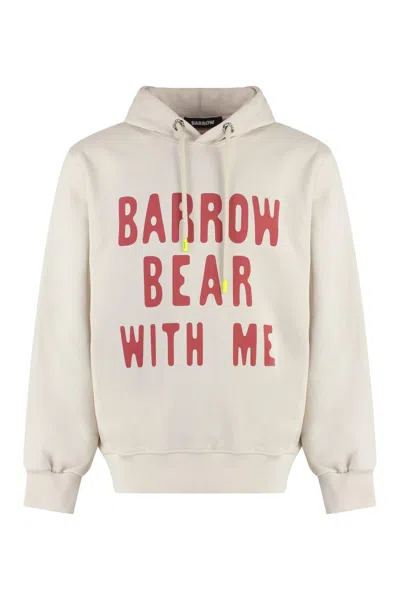 Barrow Cotton Hoodie In Neutral