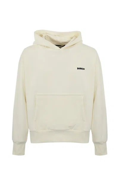 Barrow Cotton Hoodie With Teddy Print