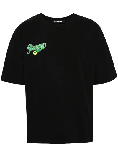 Barrow Cotton Jersey T-shirt In Black  