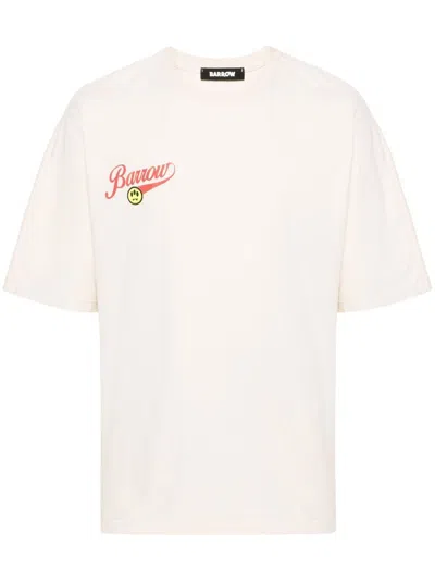 Barrow Cotton Jersey T-shirt In Neutrals