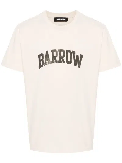 Barrow Jersey T-shirt Clothing In Neutrals