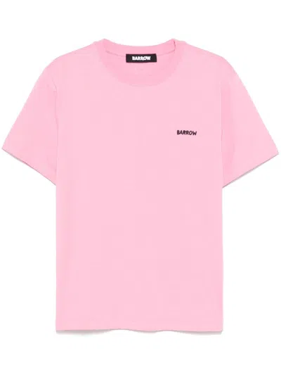 Barrow Cotton Jersey T-shirt In Pink