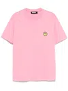 Barrow T-shirt Unisex Con Motivo Volto In Pink
