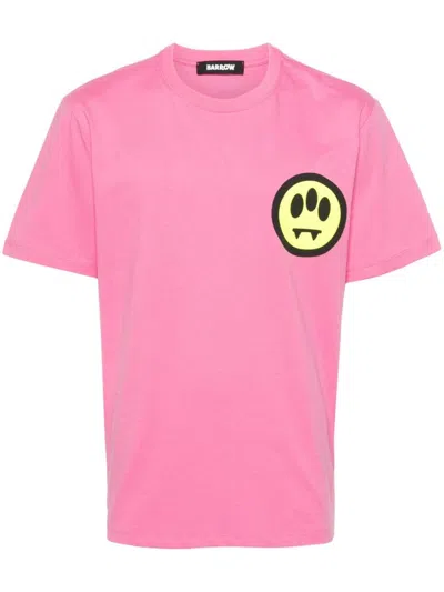 Barrow Cotton Jersey T-shirt In Pink