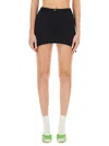 Barrow Mini Skirt In Cotton In Black