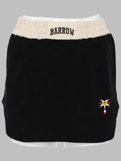 Barrow Cotton Mini Skirt For Women In Black
