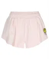 Barrow Slogan-print Track Shorts In Pink