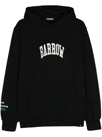 Barrow Cotton Sweatshirt In Black  