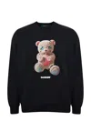 Barrow Round-neck Printed Sweatshirt In Black