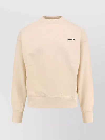 Barrow Cotton Sweatshirt Iconic Charm In Pink