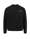 Barrow Cotton Sweatshirt With Iconic Charm In Black