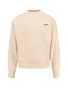 Barrow Cotton Sweatshirt With Iconic Charm In Neutral