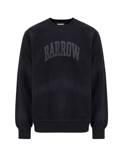 Barrow Cotton Sweatshirt With Logo On The Front In Black
