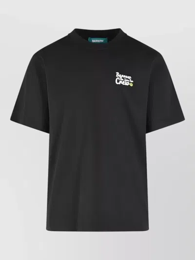 Barrow Cotton T-shirt In Black