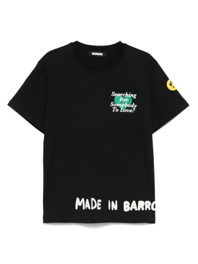 Barrow Cotton T-shirt In Black