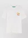 Barrow Bear Print With Back Stitched Trim T-shirt In White