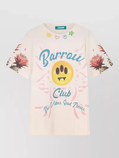 Barrow Cotton T Shirt Frontal Logo Graphic