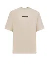 Barrow Graphic Back Print Crew-neck T-shirt In Neutral