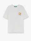 Barrow Bear Print With Back Stitched Trim T-shirt In White