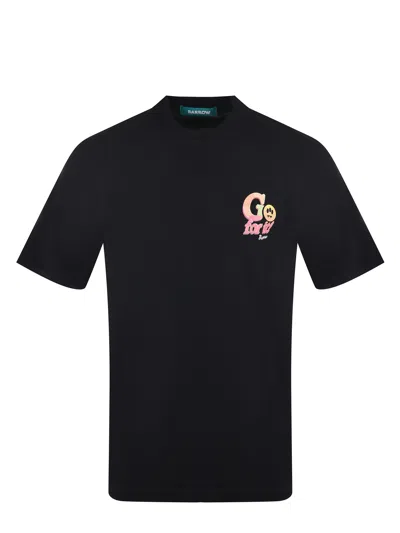 Barrow Cotton T-shirt In Black