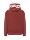 Barrow Cozy Logo Pullover Sweatshirt In Bordeaux