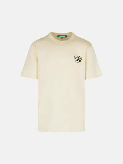 Barrow Kids' Cream Cotton T-shirt In Neutral