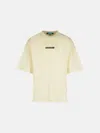 Barrow Cream Cotton T-shirt In White