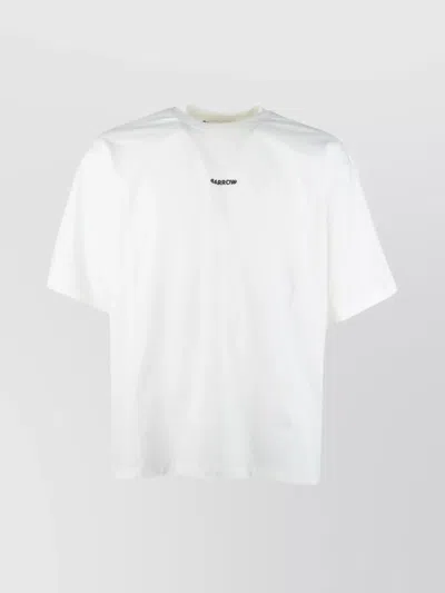 Barrow Crew Neck Graphic Print Short Sleeves T-shirt In White