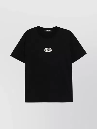 Barrow Crew-neck Graphic Print T-shirt In Black