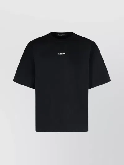 Barrow Crew Neck Graphic Print T-shirt In Black