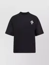 Barrow Crew Neck Graphic Print T-shirt In Black