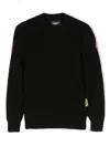 Barrow Crew-neck Intarsia-knit Sweatshirt In Black