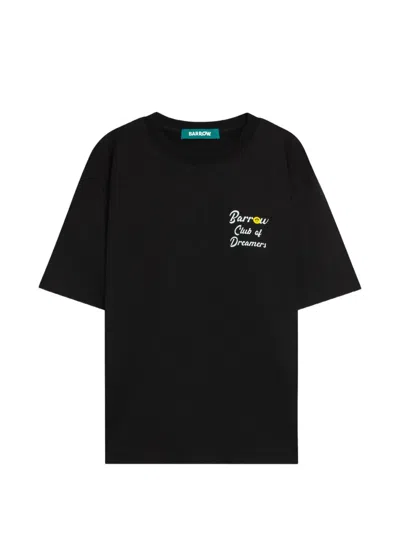 Barrow Crewneck Graphic T-shirt In Black