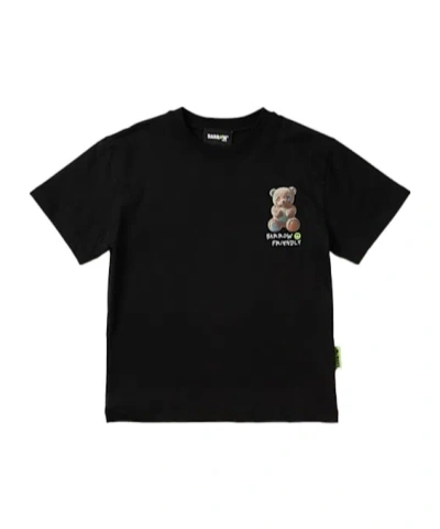 Barrow Crewneck Print Top In Black