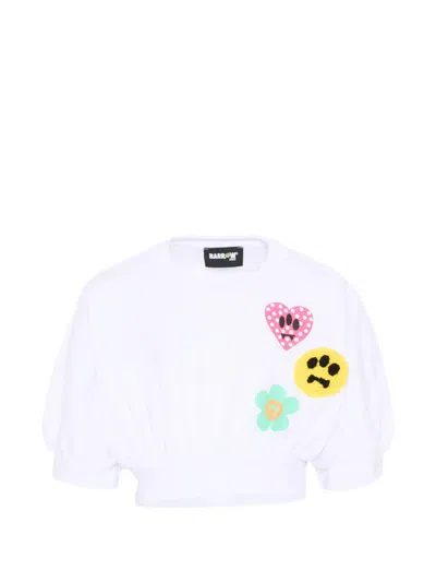 Barrow Kids' Crew-neck T-shirt In White