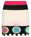 Barrow Pure Jacquard Cotton Skirt In Multi